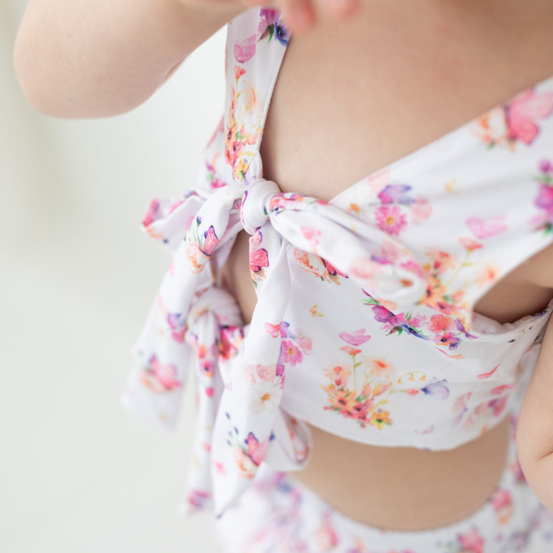 REVERSIBLE TIE TANK TOP | BUTTERFLY GARDEN