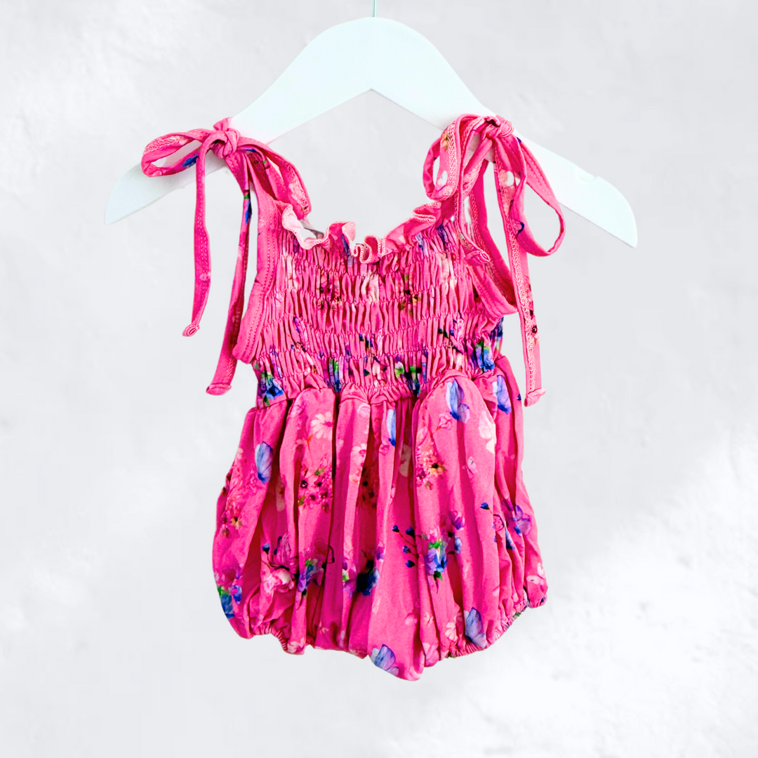 SUMMER BAMBOO ROMPER | Pink Butterfly Dreams