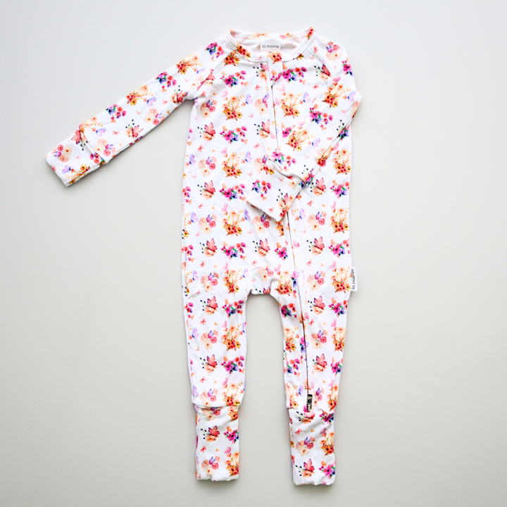 Zipper Onesie - Butterfly Garden (PRE-ORDER)