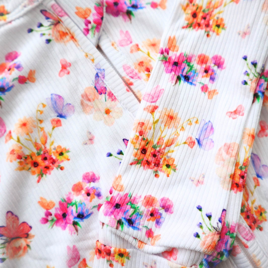 Zipper Onesie - Butterfly Garden (PRE-ORDER)