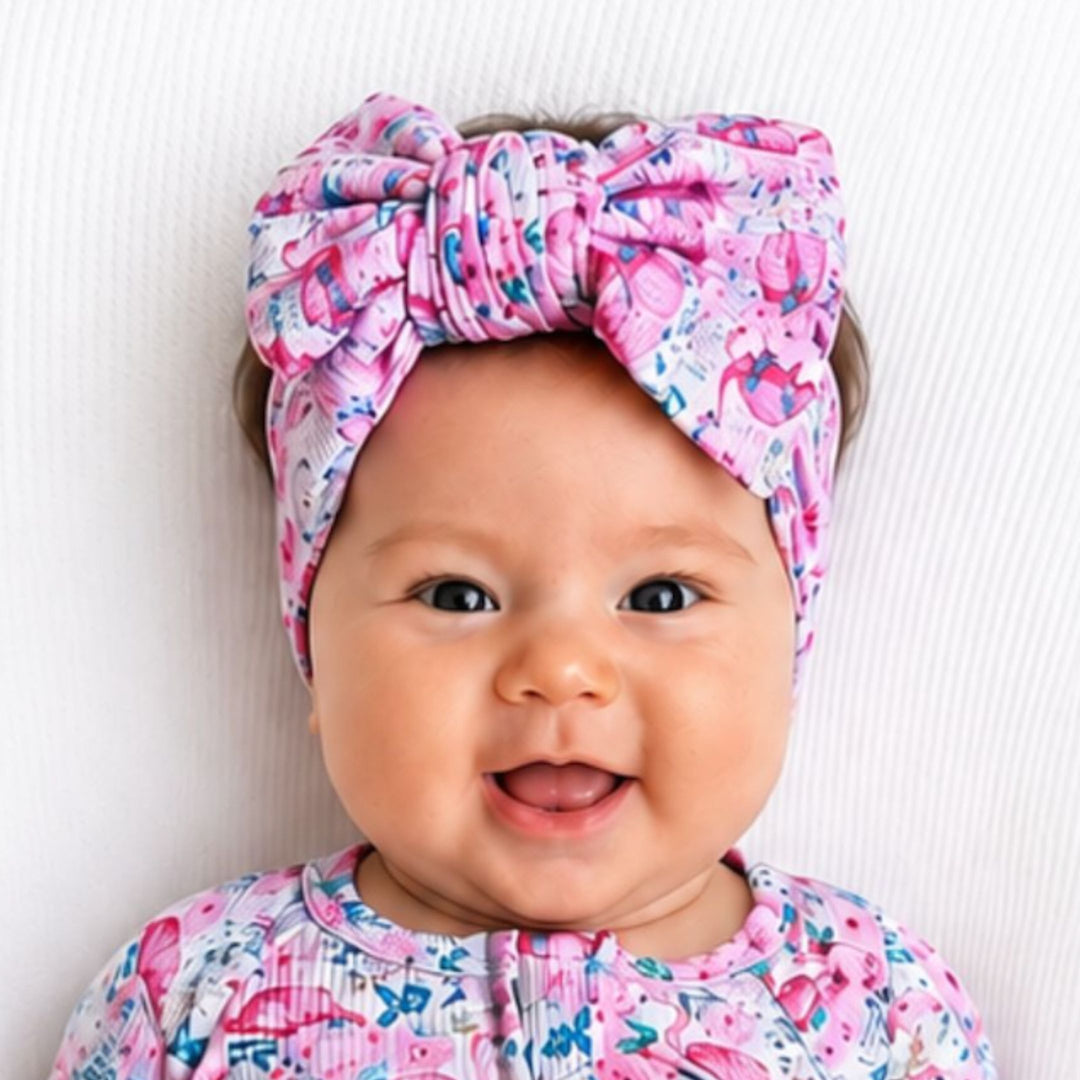 Topknot Bow - Pink Flamingo (PRE-ORDER OCT)