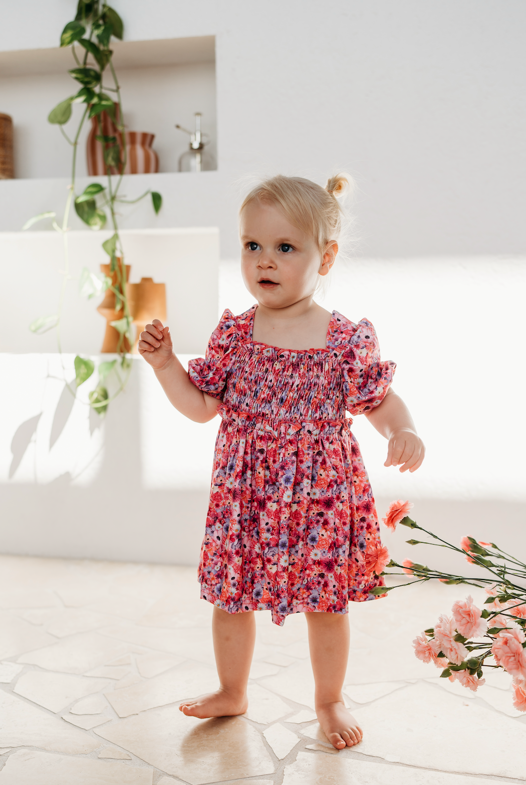 PICNIC FRILL DRESS | BLOSSOM VIVID