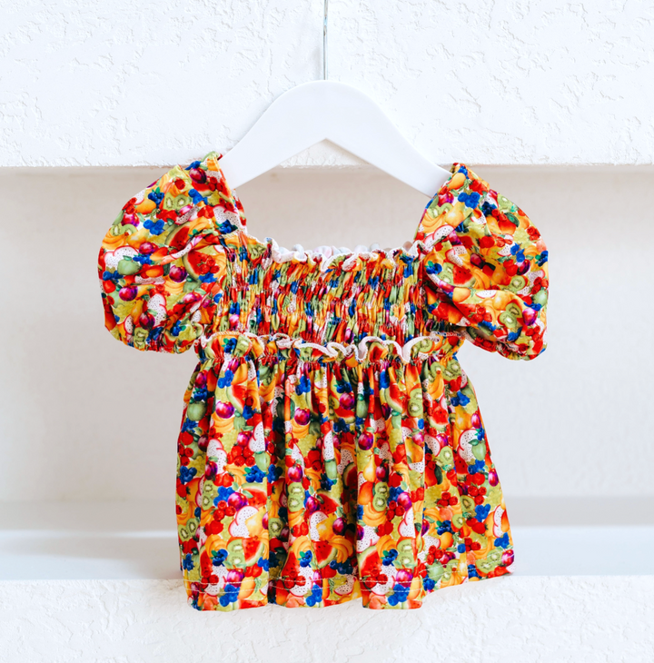 PICNIC FRILL DRESS | TUTTI FRUITY