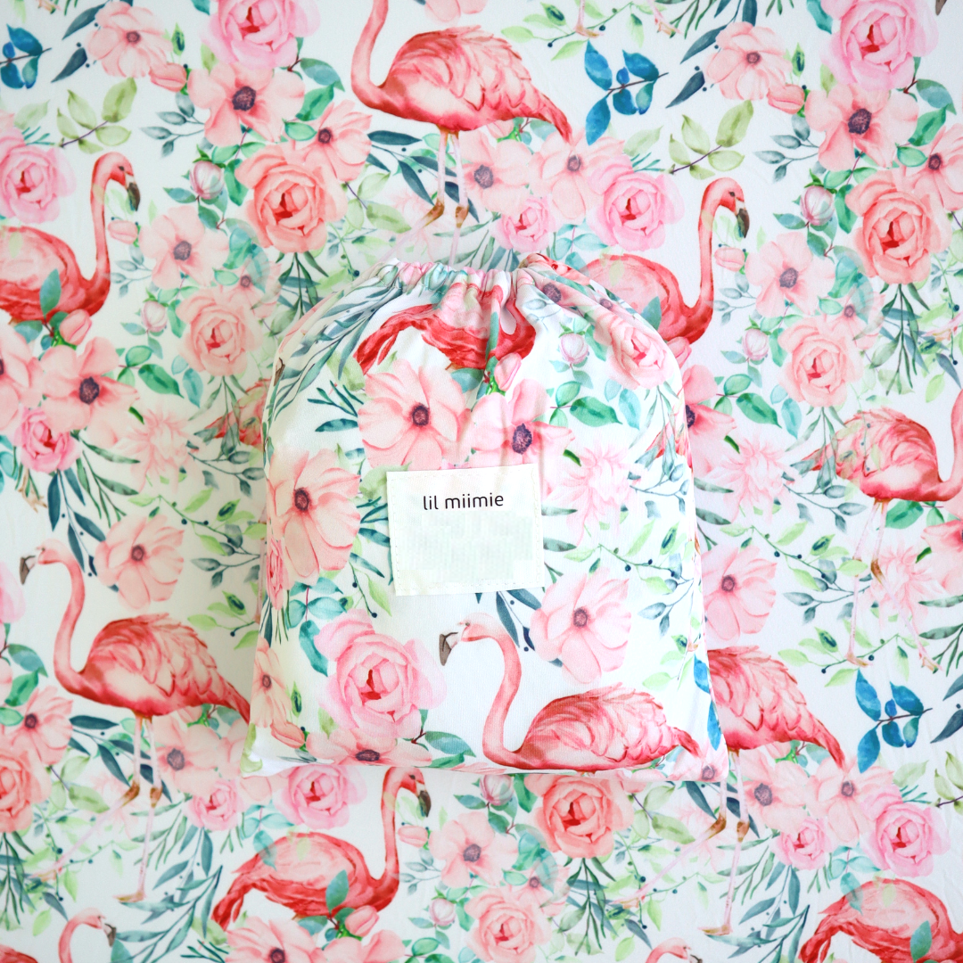 Bassinet Sheet/Change Cover | Pink Flamingo (pre-order)