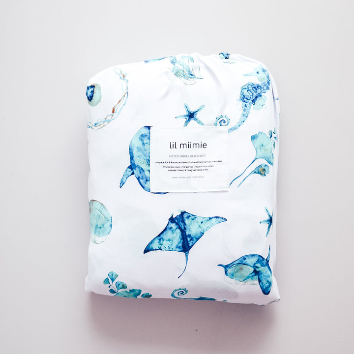 Fitted Single Sheet | Deep Ocean