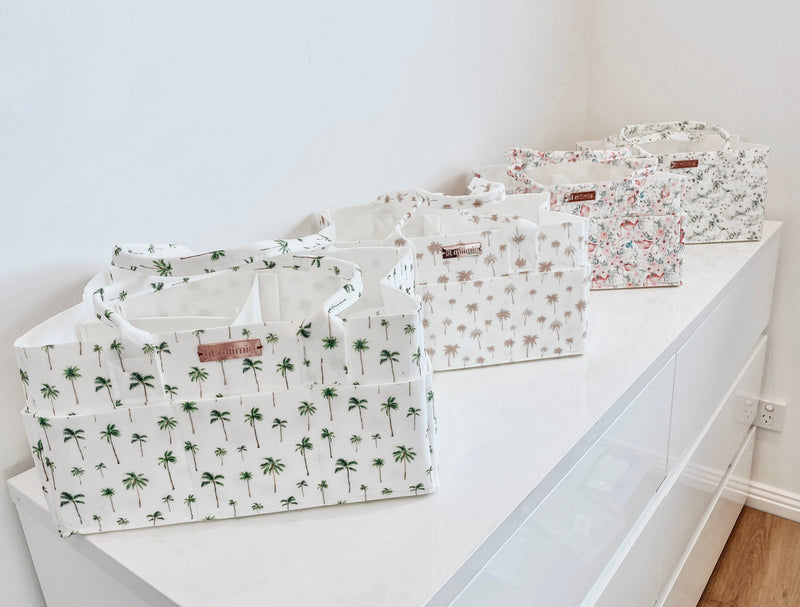 (Pre-Order) Ultimate Caddy Baby Bag - White Floral