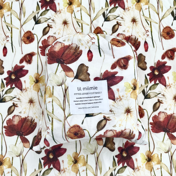 Autumn - Jersey Cotton Cot Sheet
